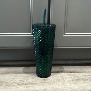 Blue Starbucks cup